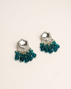 Pendientes Colgantes de Diseño Nuevo al por Mayor, Imitación de Perlas, Geométricos, con Cuentas, de Aleación de Zinc, Alta Calidad, Estilo Étnico - Product Image 4