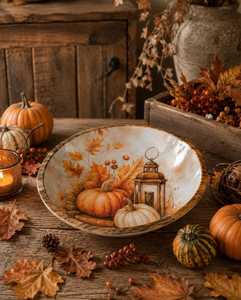 Cuenco de madera artesanal con diseños impresos de Halloween, ideal para decoración festiva, regalos y exhibiciones de temporada. - Product Image 4