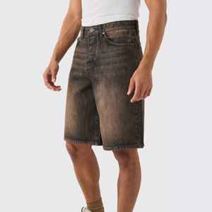 Shorts en toile pour homme coupe ample tendance 2026 – Style urbain, confortables, décontractés pour l'été, respirants, séchage rapide, vintage - Product Image 1