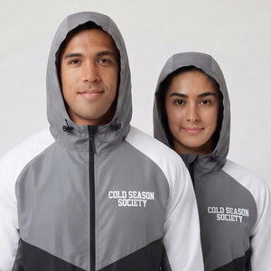 Fashion Men Windbreaker Zipper Hood Jacket Lightweight Waterproof Water Resistance Jackets OEM Zipper Windb Breaker <b>Hoodies</b> - Product Image 3