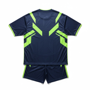 Cheap Custom Sublimated Soccer Uniform Set Bulk Blank Team Football Jersey Breathable Polyester <b>Men</b> Match Training Kit - Product Image 3