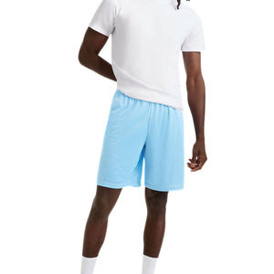 Pantalones Cortos de Baloncesto para Hombre, Color Azul Claro, Transpirables, de Malla Tejida, Estilo Bermuda, para Gimnasio, Entrenamiento, Ropa Deportiva, Venta al Por Mayor - Product Image 2