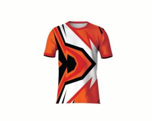 T-shirt en polyester tricoté 180g, imprimé par sublimation numérique, écologique, 100% polyester, décontracté, à manches courtes, avec motif graphique sur le devant - Product Image 5