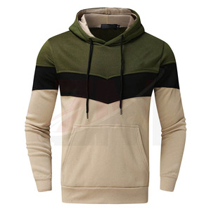 Conjunto Deportivo de Hombre con Capucha y Pantalones Deportivos en Bloques de Color, Estilo Casual, Manga Larga, para Otoño, Transpirable, 100% Poliéster y Algodón - Product Image 3