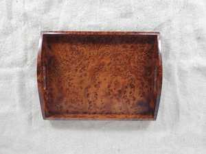 Magnifique plateau de service en bois fait main avec poignées pour table basse, plateau décoratif rustique - Product Image 3