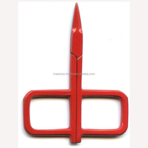 Premium Stainless Steel Rectangle Ring Precision <b>Scissors</b> for Facial Hair Trimming Nail Art Embroidery and <b>Sewing</b> Craft - Product Image 2