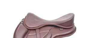 Selle de cheval sans arceau Freemax en cuir véritable de haute qualité, tout usage - Product Image 3