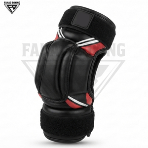 Équipement de boxe FAHAD, service OEM ODM, protection des coudes en cuir PU durable, réglable, antichoc, léger, protection moyenne à haute intensité - Product Image 3
