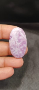 Cabujón de Lapidolita Azul de Alta Calidad, Piedra Preciosa Natural Pulida y Lisa, Tamaños Variados, para Joyería, Sanación, Piedras Sueltas - Product Image 4