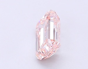 Diamant rose fantaisie de 1,10 carat, taille émeraude, cultivé en laboratoire CVD, clarté VS1, très bonne finition, pierre précieuse non montée pour la création de bijoux - Product Image 2