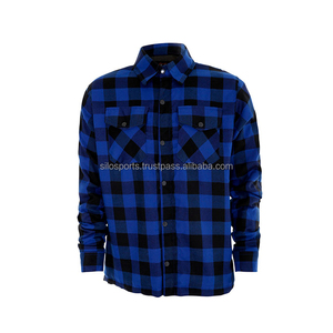 2025 OEM Premium Motorbike Kevler <b>Shirts</b> <b>Men's</b> Stand Collar Yarn Dyed High Quality Protective <b>Pads</b> Wholesale Low MOQ - Product Image 1