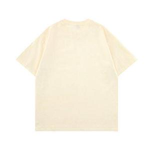 เสื้อยืดคอกลมแขนสั้นทรงโอเวอร์ไซส์สำหรับผู้ชาย สวมใส่สบาย เหมาะสำหรับออกกำลังกายและใส่ลำลอง เป็นมิตรต่อสิ่งแวดล้อม ผลิตจากผ้าฝ้าย 100% ล้างสีแบบแอซิดวอช - Product Image 4