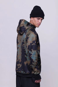 Sweat-shirt de ski pour homme imperméable personnalisé, camouflage, polaire thermique, coupe-vent, hiver, extérieur, 100% polyester - Product Image 3