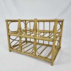 Elegant Rattan Wine Rack For Dining Room <b>Storage</b> And Handmade Decorative Bottle Organizer For Home - Product Image 1