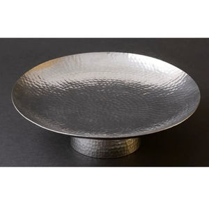 Soporte de exhibición de postres con pedestal martillado, base para pastel de metal dorado de la más alta calidad para bodas, fiestas de cumpleaños y decoración del hogar. - Product Image 5