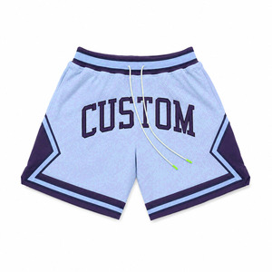 Nouveaux shorts de basketball personnalisés à la mode, design entièrement coupé et cousu pour adultes, techniques d'impression, maille confortable pour l'entraînement et le sport - Product Image 1