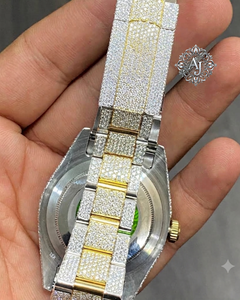 Montre Bracelet Automatique Mécanique ETA en Acier Inoxydable avec Cadran Hip Hop et Moissanite Glacée, Date, Luxe, Mode AFAR JEWELS - Product Image 3