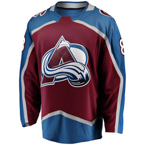 Maillots de hockey sur glace personnalisés en gros par sublimation, 100 % polyester, haute qualité, dernier design, séchage rapide, respirant, nom de l'équipe sur le devant - Product Image 5