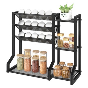 Estante decorativo de metal para especias, perfecto para organizar condimentos, botellas de salsa y artículos esenciales de cocina. Venta al por mayor desde India. - Product Image 5