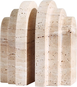 New Trending design Modern marble <b>book</b> ends for shelves decorative natural stone bookends heavy duty bookshelf holder - Product Image 6