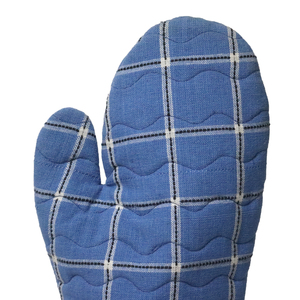 Proveedor de Guantes de Horno de Algodón Orgánico Profesional con un Atractivo Diseño a Cuadros Teñido con Hilo en India - Product Image 2