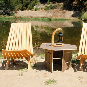 Solid Acacia Wood Folding Lounge <b>Chair</b> Low Profile Waterproof Design - Product Image 5