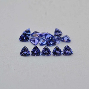 6mm Naturel Tanzanite À Facettes Trillion Cut Pierres Précieuses En Vrac Pour Bijoux En Gros Pierre De Coupe À Vendre Fabricant En Inde - Product Image 2