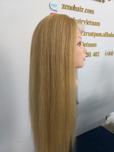 Perruque à closure Zenohair, 100% cheveux vierges Remy vietnamiens, cuticules alignées, d'un seul donneur, extensions de cheveux bruts à double trame machine, 200g-400g - Product Image 6
