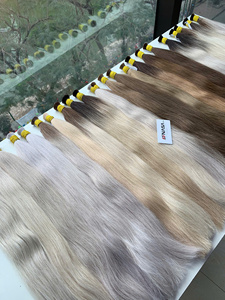 Bulk <b>Hair</b> Extension 100% Human <b>Hair</b> Extensions Vietnamese Virgin Single Donor Double Drawn Virgin <b>Hair</b> All Colors Available - Product Image 3