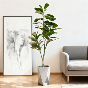 Grandes plantes artificielles vertes 170CM Résistantes aux UV Plastique écologique Arbre de simulation <span class=keywords><strong>pour</strong></span> la décoration intérieure du salon - Product Image 1