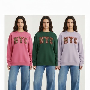 Sudadera Casual de Otoño-Invierno para Mujer, Holgada, con Cuello Alto Simulado, a Precio de Mayoreo - Product Image 4