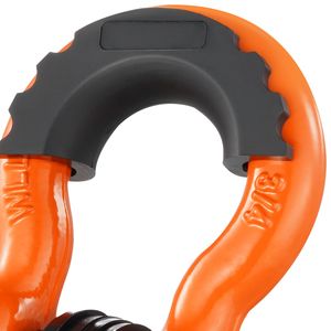 Confezione da 2 Griffe a D da 3/4 pollici, Resistenza al Rottura 62832 libbre (28,5 tonnellate), Perno a vite da 7/8 pollici con Isolatori e Rondelle, Acciaio legato per Ganci di Traino - Product Image 5