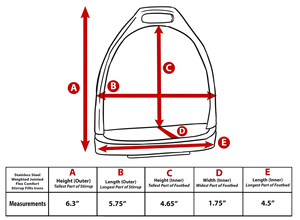 Étriers d'équitation personnalisés en acier inoxydable de haute qualité Hope of Horse 10,5 cm/4,1 po à dégagement rapide et stabilité accrue - Product Image 6