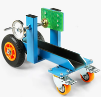 Chariot de manutention de verre avec pince réglable pour le transport de feuilles de verre et de dalles de pierre