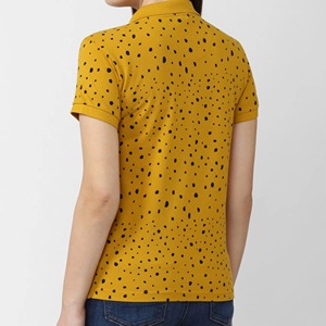 Vente directe d'usine en gros, tissu 100% polyester de haute qualité, chemise polo à manches courtes pour femmes avec logo personnalisé - Product Image 3