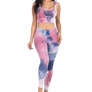 Sweat-Wicking Yoga Fitness <b>Set</b> Quick-Dry Anti-Pilling High Waist Butt Lifter Pants Breathable Spandex T-Shirt Racerback <b>Set</b> - Product Image 1