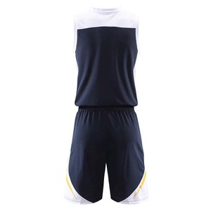 Ensemble uniforme de basketball pour hommes, col en V, sans manches, avec short, logo personnalisé, léger, pour équipe, faible MOQ - Product Image 2