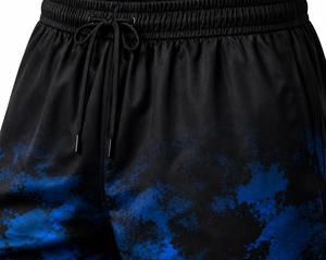 Shorts de bain athlétiques pour hommes à séchage rapide et respirants, taille mi-haute avec cordon de serrage et fermetures éclair, 100 % polyester, pour la plage - Product Image 4