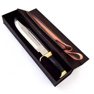 Hot Selling Fixed Blade Dundee Bowie <b>Knife</b>, Handmade Outdoor Hunting <b>Knives</b> with Leather Sheath, 18" Camping <b>Knives</b> OEM ODM - Product Image 4