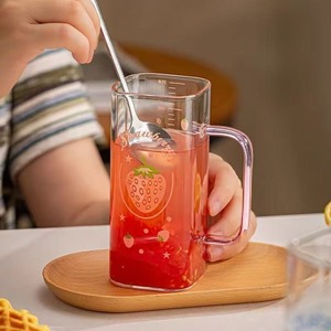 Mug de voyage moderne en <span class=keywords><strong>verre</strong></span> borosilicate vert Pookie avec couvercle et paille, anti-fuite, sans BPA, compatible micro-ondes, transparent, pour café et bière - Product Image 6