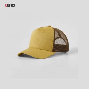 หมวกแก๊ป COREX ENTERPRISES ผ้าแคนวาส 5 ชิ้น ปรับได้ ด้านหน้าผ้าหนังกลับสีเขียวมะกอก ด้านหลังตาข่าย ระบายอากาศ/กันน้ำ ปักโลโก้ 3 มิติ - Product Image 2
