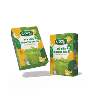 OEM Private Label Banana Matcha Milk Tea Powder <b>Water</b> Soluble Tea Wholesale For Horeca Custom Tea Packaging - Product Image 2