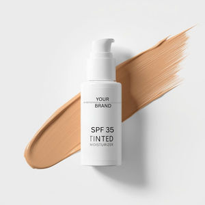 Crème hydratante teintée SPF 35 pour le visage, légère et hydratante, fabricant de produits de soin OEM ODM - Product Image 5