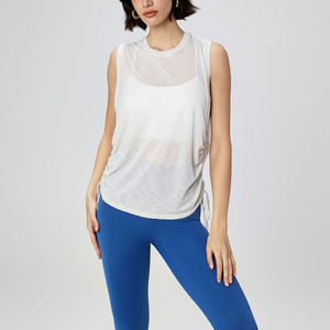 Camiseta sin mangas de algodón elástico de primera calidad para mujer – Top de moda estilo Y2K - Product Image 3