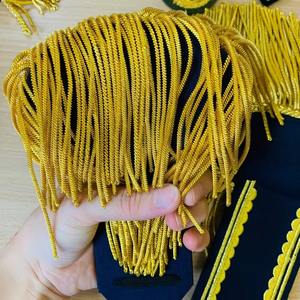 Épaulettes en fil de soie blanc faites à la main pour uniformes de fanfare, cordons décoratifs pour épaules, accessoires de costume et vêtements - Product Image 4