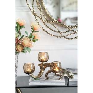 <b>Candle</b> Stand <b>Tree</b> Bark Design Home Decoration Durable Metal <b>Candle</b> Holder - Product Image 4