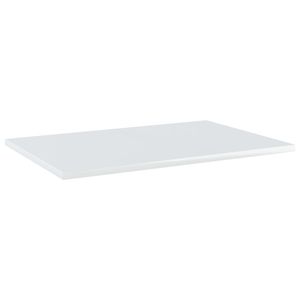 Ensemble de 8 étagères murales en bois d'ingénierie blanc brillant - Product Image 2