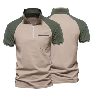 Camisetas de Manga Corta para Hombre, Casuales, Sólidas, Elegantes, de Secado Rápido, Tejido Transpirable, con Bolsillo, de Spandex/Algodón - Product Image 5