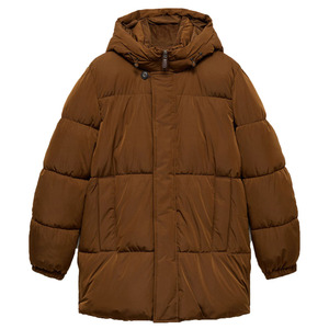 Chaqueta acolchada para hombre con capucha, cálida para invierno, chaqueta de burbujas para hombre, para invierno, para actividades al aire libre. - Product Image 1