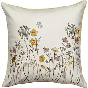 Taies d'oreiller carrées de luxe brodées 100% coton avec fermeture éclair, housses de coussin décoratives pour hôtel et usage domestique - Product Image 4